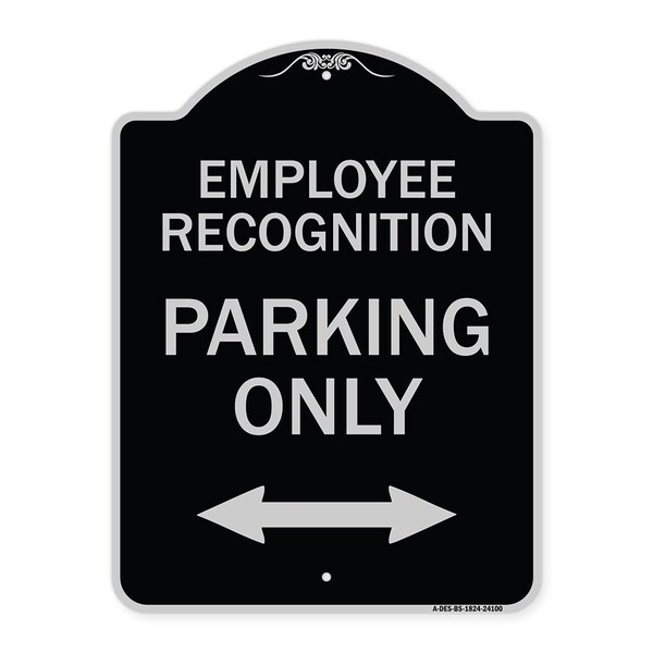 Employee Recognition Parking Only Heavy-Gauge Aluminum Architectural Sign, 24" x 18", BS-1824-24100